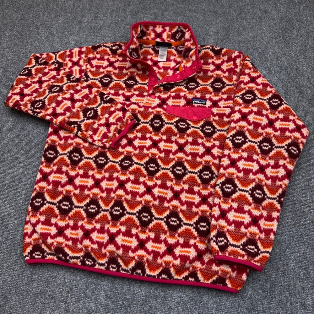 Patagonia Synchilla Snap-T Pullover Women's Large Aberdeen: Jeweled Berry Fleece